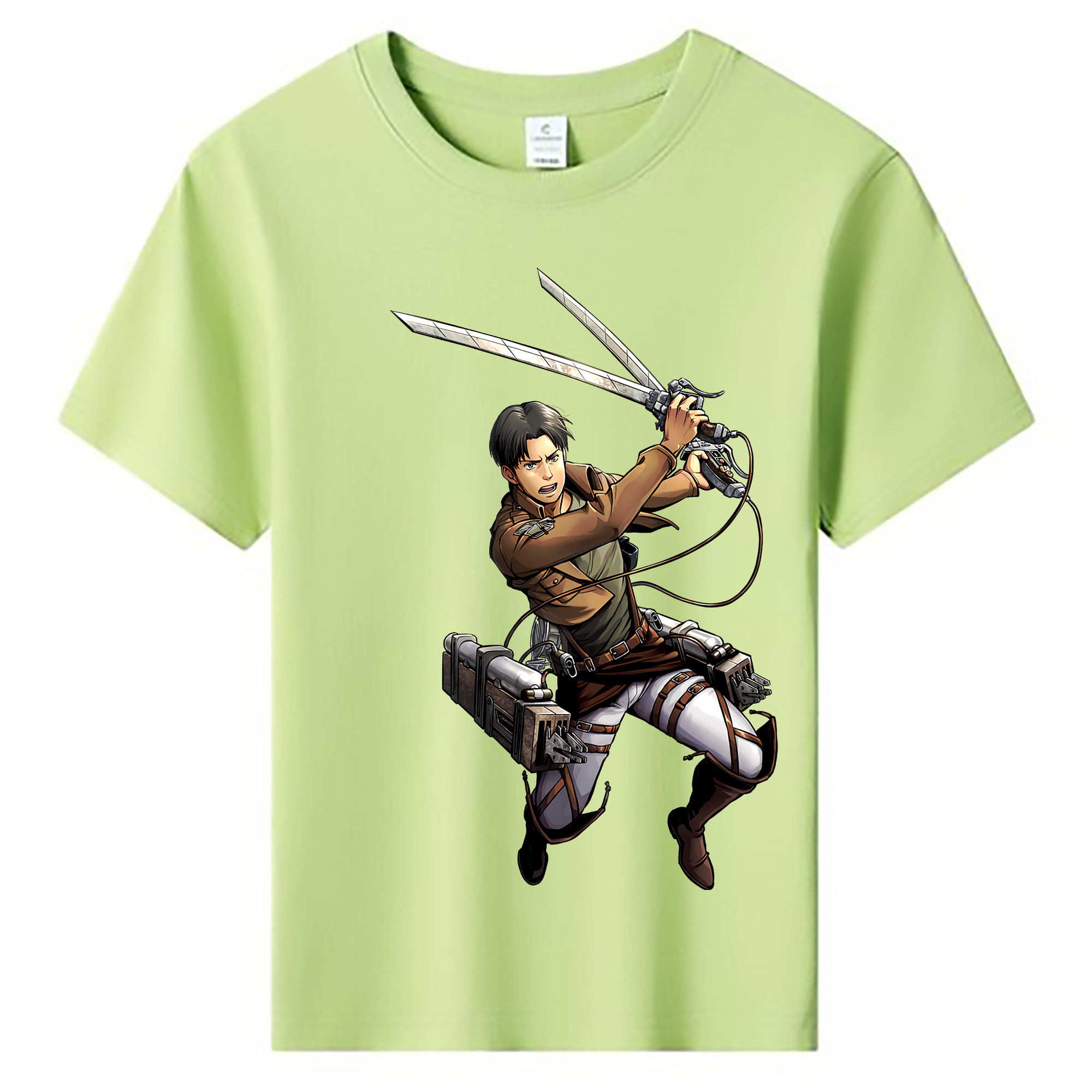 （画像用） 進撃の巨人 Attack on Titan 綿100％キッズTシャツ（フロントプリント）